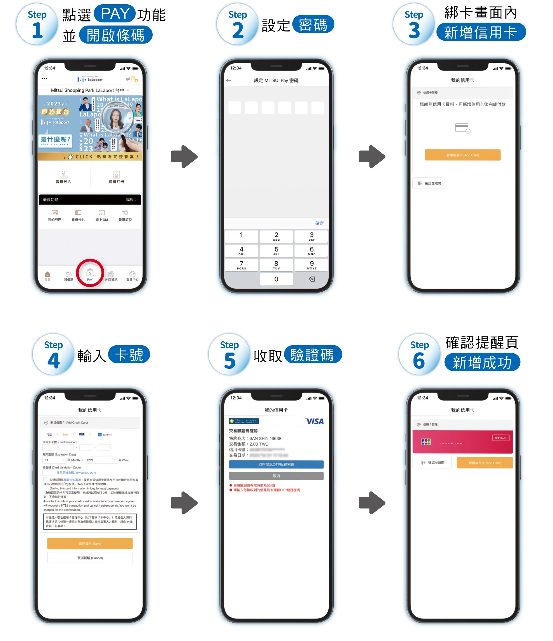 LaLaport聯名卡綁卡流程
