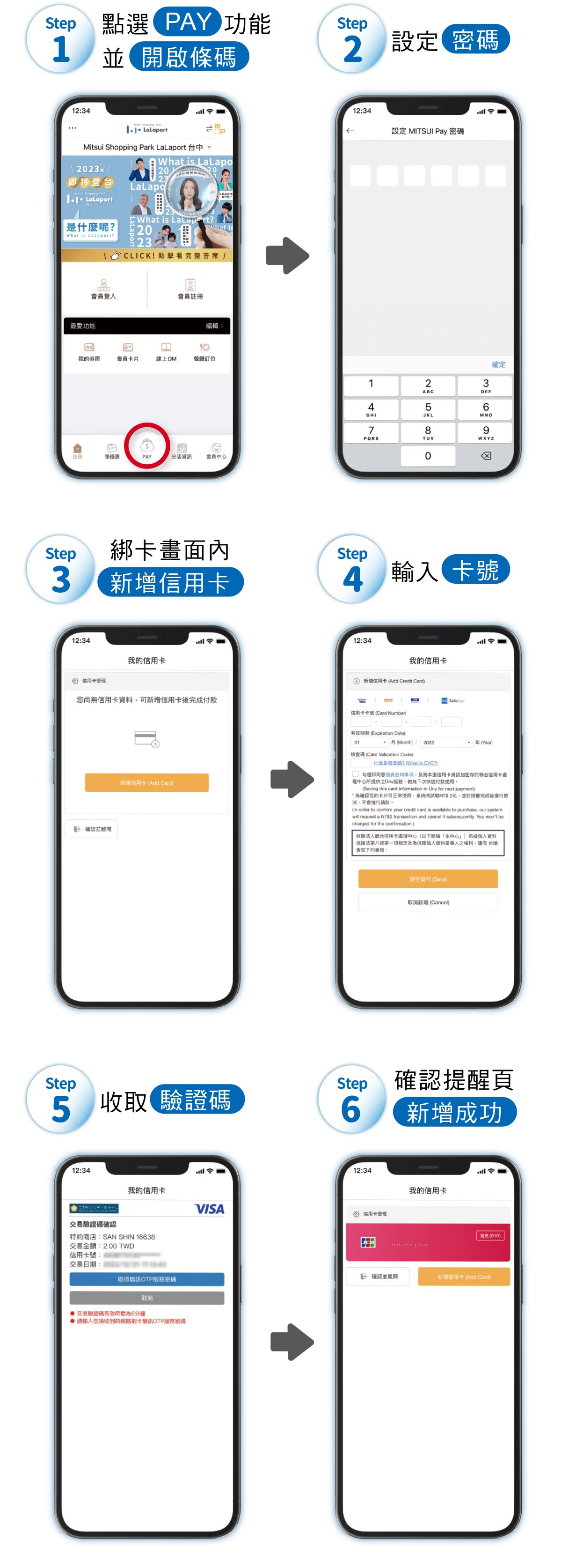 LaLaport聯名卡綁卡流程